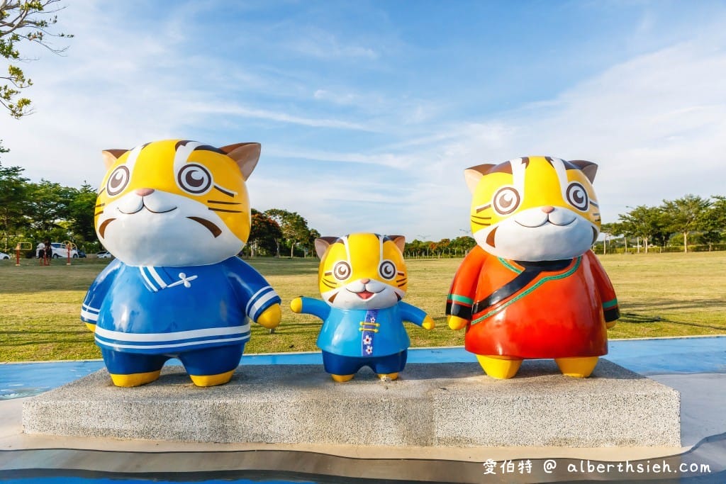 苗栗貓裏喵親子公園（八爪章魚溜滑梯、半遮陽沙坑、鞦韆、寬敞草地野餐）