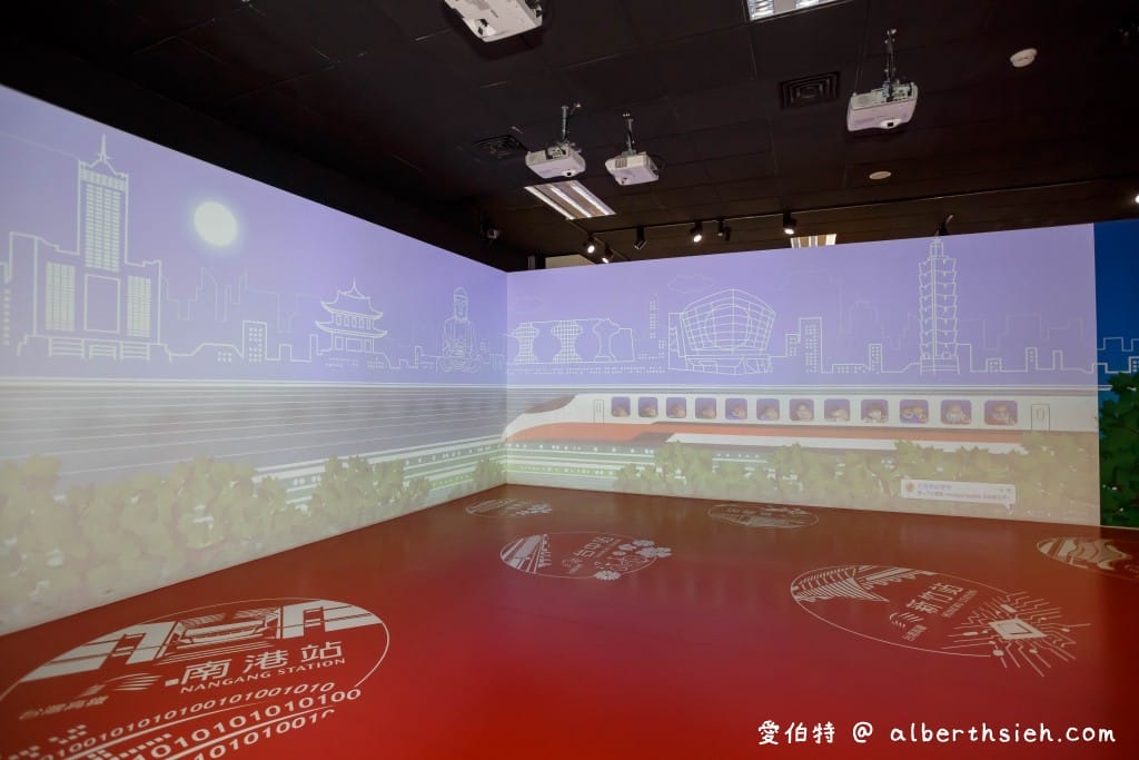桃園親子室內景點｜台灣高鐵探索館，免費預約，1:1車頭模型