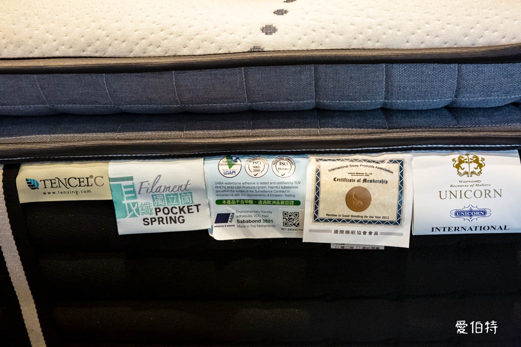 桃園床墊推薦｜床在這裡床墊專賣店桃園門市（獨立筒支撐+乳膠舒適層） @愛伯特