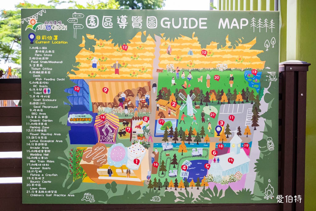 桃園親子景點推薦｜向陽農場，門票全額折抵，向日葵花海烤肉餵動物 @愛伯特