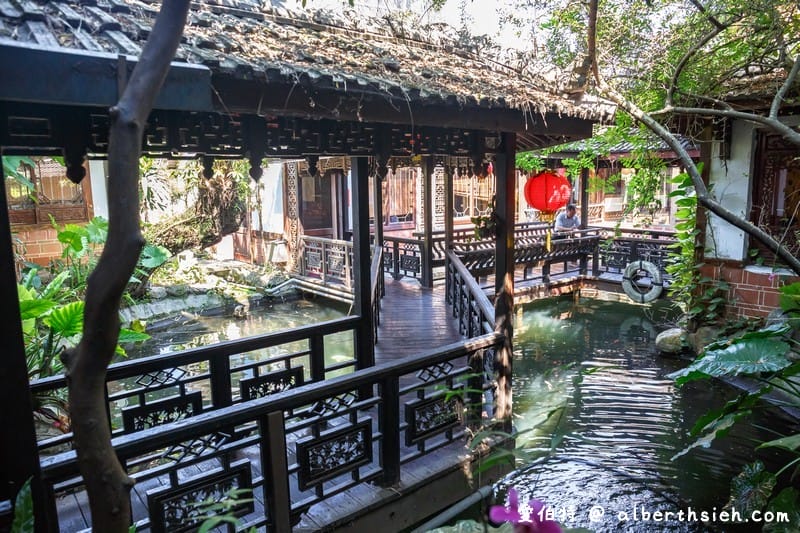 友竹居茶藝館｜中壢央大聚餐美食，古色古香的中式庭園造景