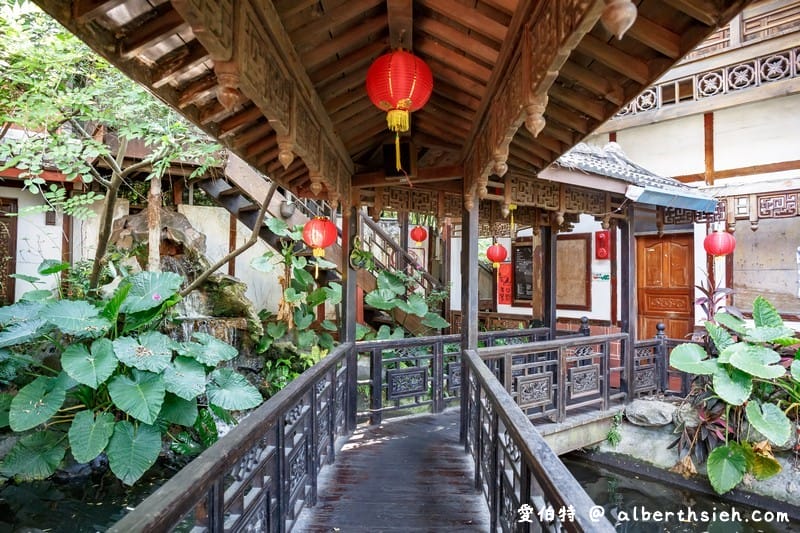 友竹居茶藝館｜中壢央大聚餐美食，古色古香的中式庭園造景