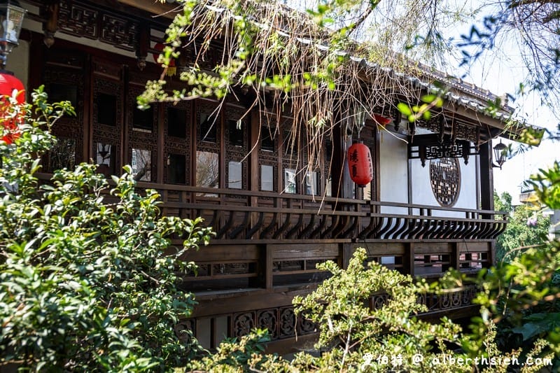 友竹居茶藝館｜中壢央大聚餐美食，古色古香的中式庭園造景