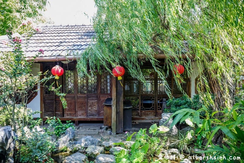友竹居茶藝館｜中壢央大聚餐美食，古色古香的中式庭園造景