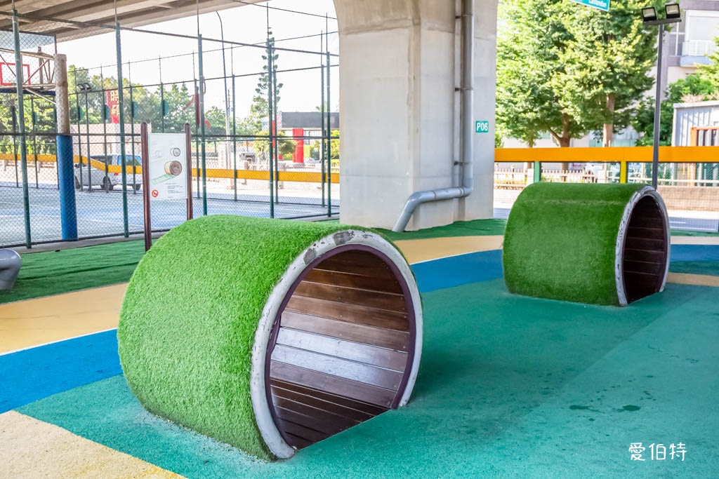 新屋頭洲魅力公園｜滑索&times;溜滑梯&times;挖沙&times;鞦韆台66線橋下公園 @愛伯特