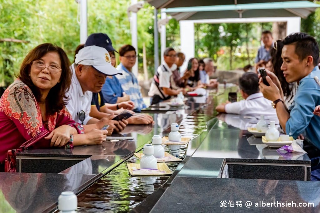 台南深緣及水南亭曲水流觴（善糖文化園區，流杯喝茶超好拍，毛筆揮毫）