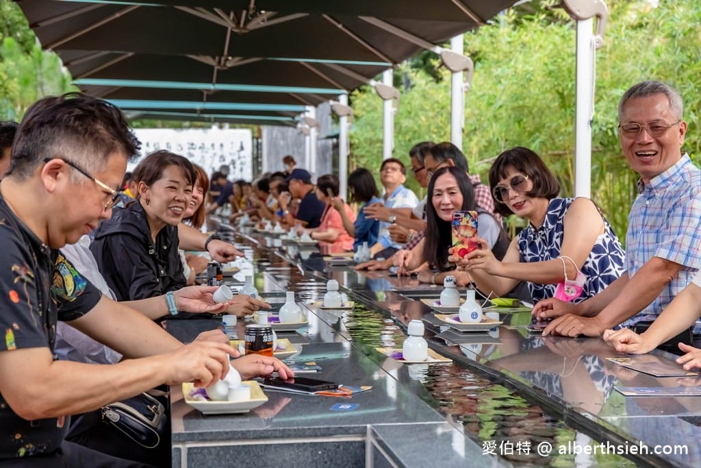 台南深緣及水南亭曲水流觴（善糖文化園區，流杯喝茶超好拍，毛筆揮毫）