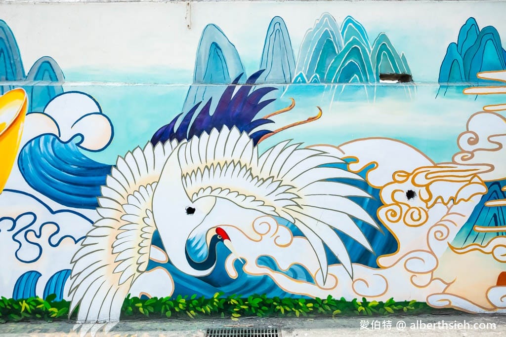 桃園蘆竹海福宮（全台最Q版的土地公3D互動彩繪牆，求招財金雞母）
