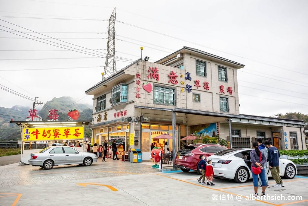 苗栗大湖滿意高架牛奶蜜草莓農場（高架採鋪設防水布）