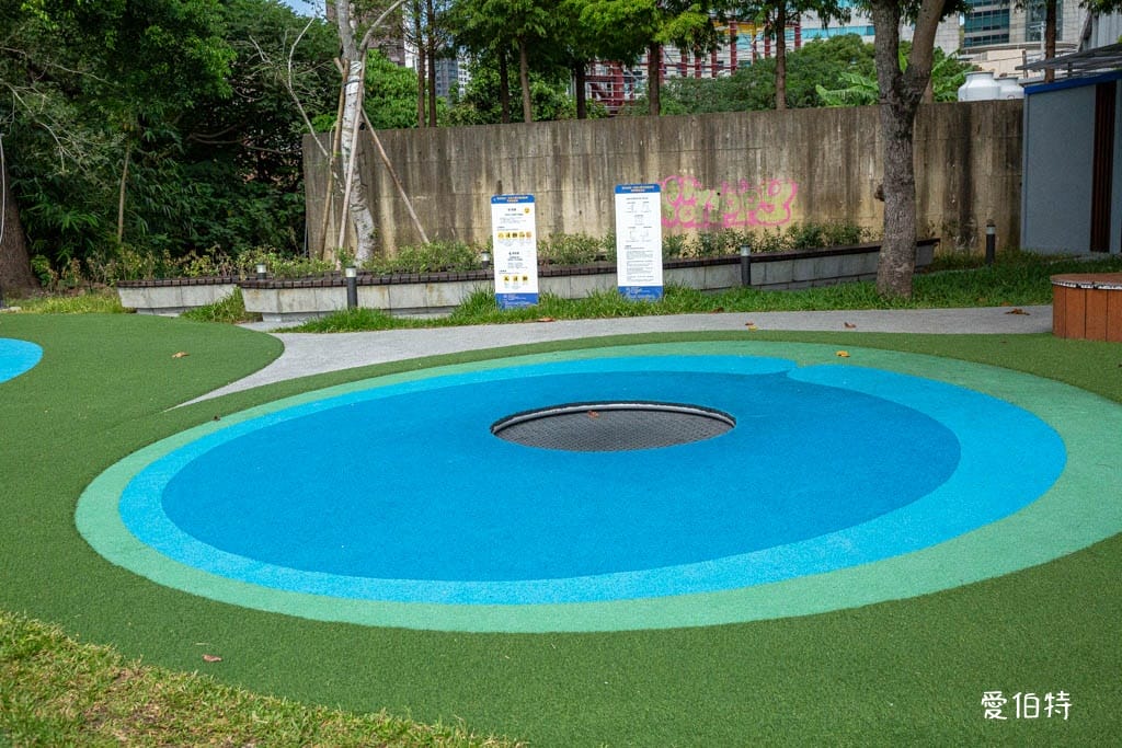 桃園親子景點｜南崁溪第一河濱公園，跳跳雲彈跳床、森林挑戰區