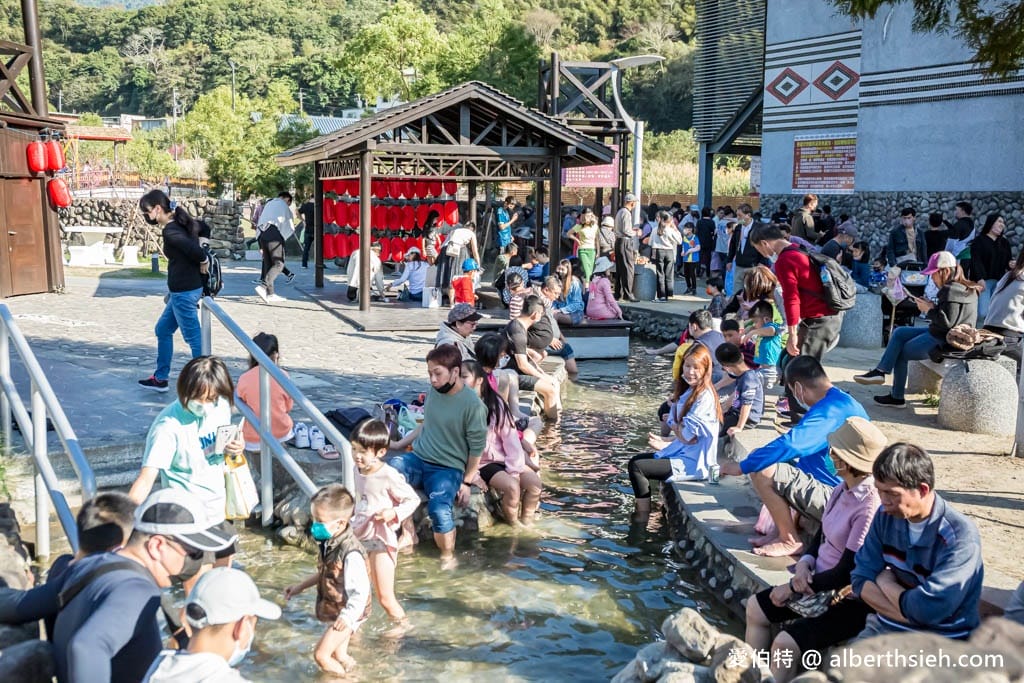 泰雅原住民文化產業園區｜溫泉煮蛋，親子公園，泡腳池