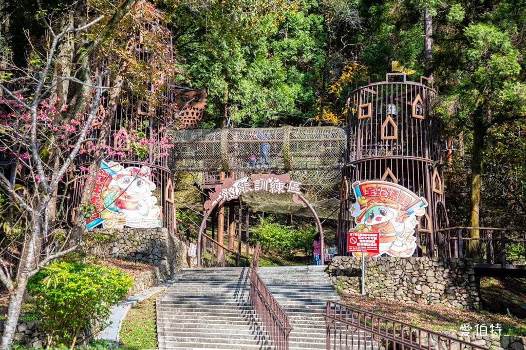 東勢林場遊樂區｜體能訓練區，溫泉泡腳池，森林步道，門票體能訓練區