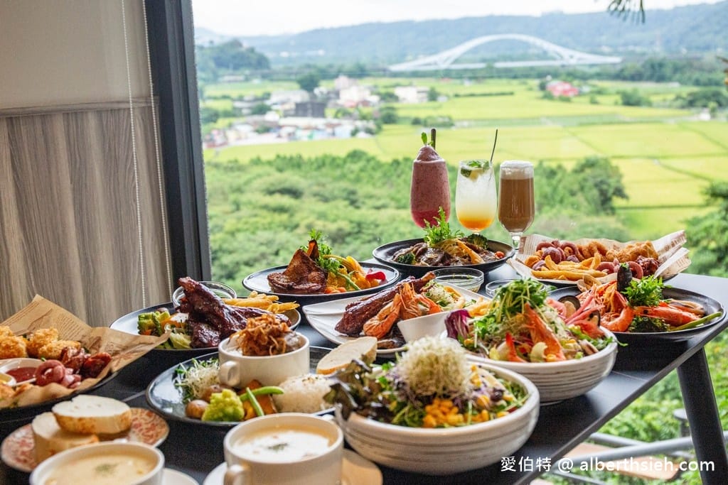 桃園大溪老街美食｜隱花園景觀咖啡餐廳，270度秘境田園美景