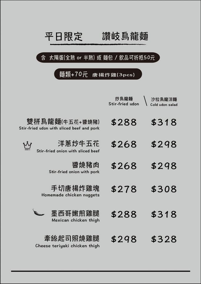 桃園早午餐推薦｜小咩手作輕食廚房，唐揚炸雞和烏龍涼麵必吃