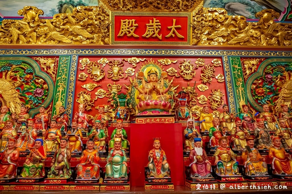 桃園大園仁壽宮｜供奉感天大帝藥師佛求藥籤，高30米九龍通天柱