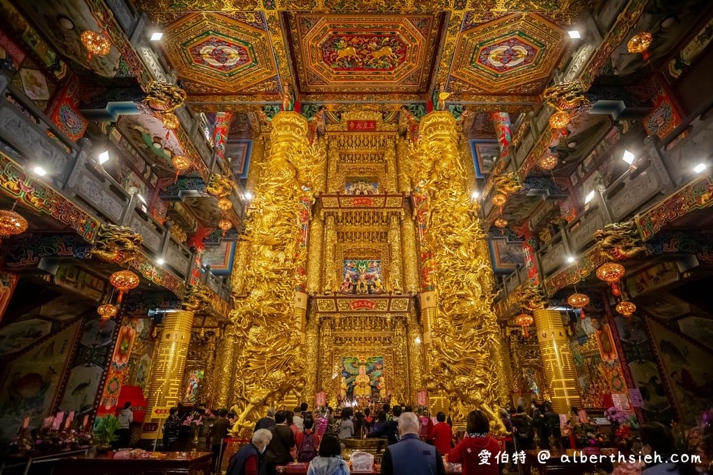 桃園大園仁壽宮｜供奉感天大帝藥師佛求藥籤，高30米九龍通天柱