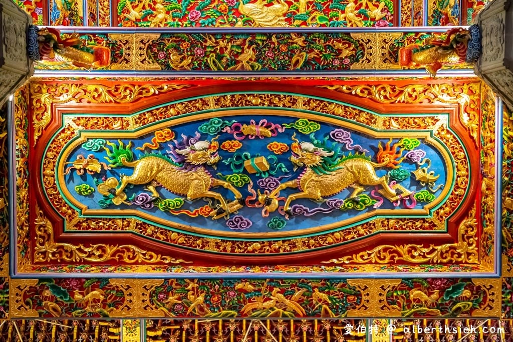 桃園大園仁壽宮｜供奉感天大帝藥師佛求藥籤，高30米九龍通天柱