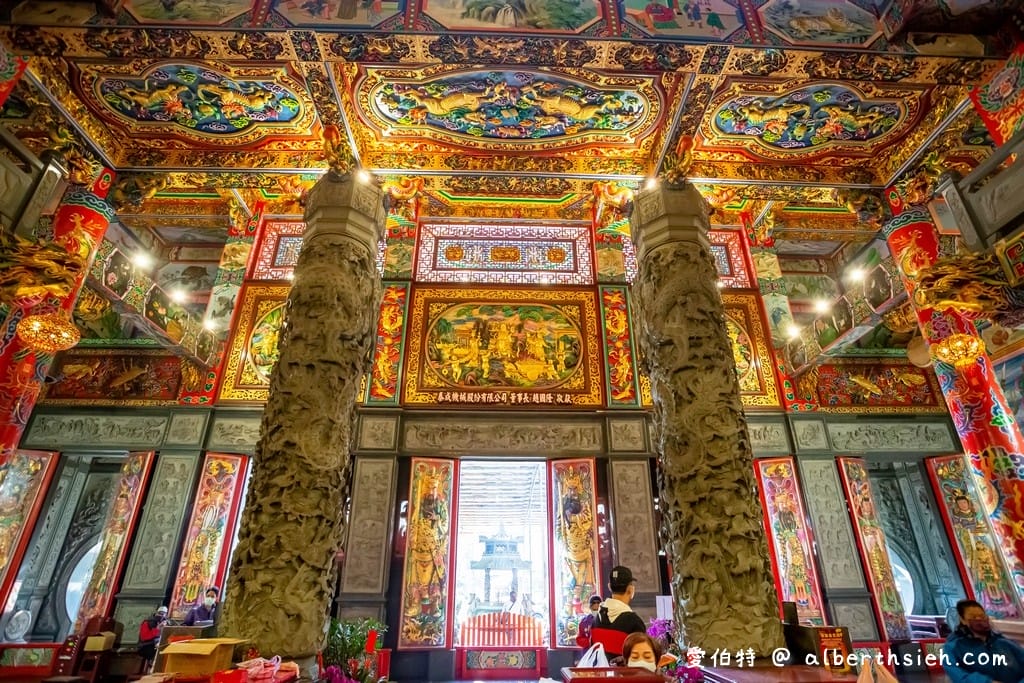 桃園大園仁壽宮｜供奉感天大帝藥師佛求藥籤，高30米九龍通天柱