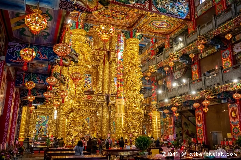 桃園大園仁壽宮｜供奉感天大帝藥師佛求藥籤，高30米九龍通天柱