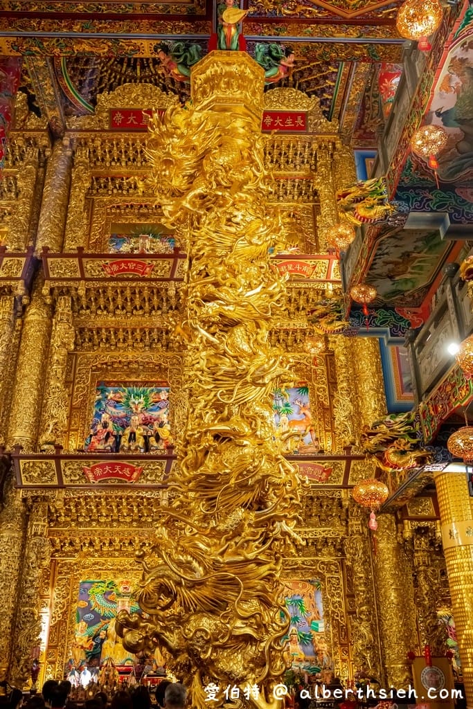 桃園大園仁壽宮｜供奉感天大帝藥師佛求藥籤，高30米九龍通天柱
