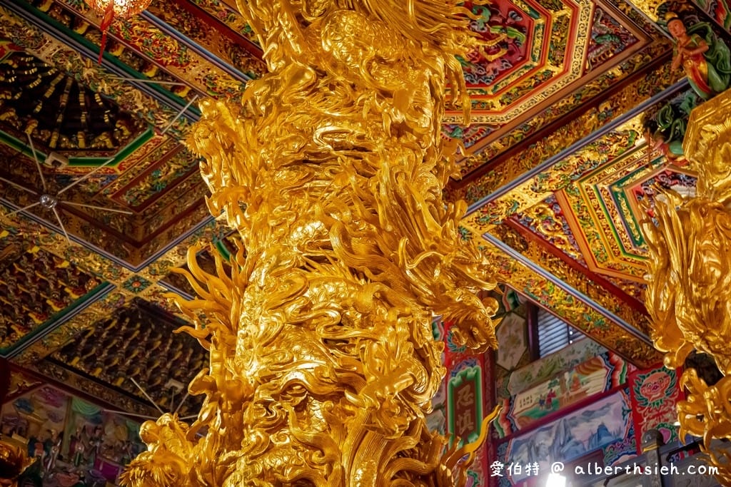 桃園大園仁壽宮｜供奉感天大帝藥師佛求藥籤，高30米九龍通天柱