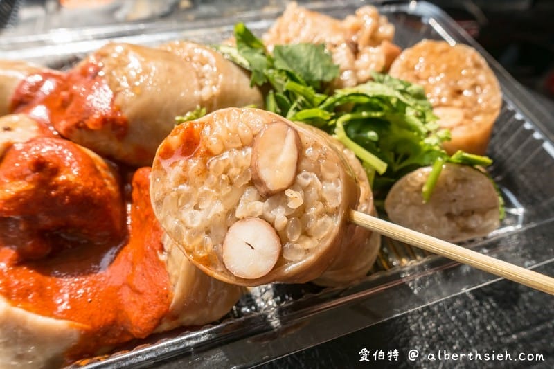 桃園南門市場美食｜手工糯米腸，Q彈有嚼勁的傳統古早味超好吃