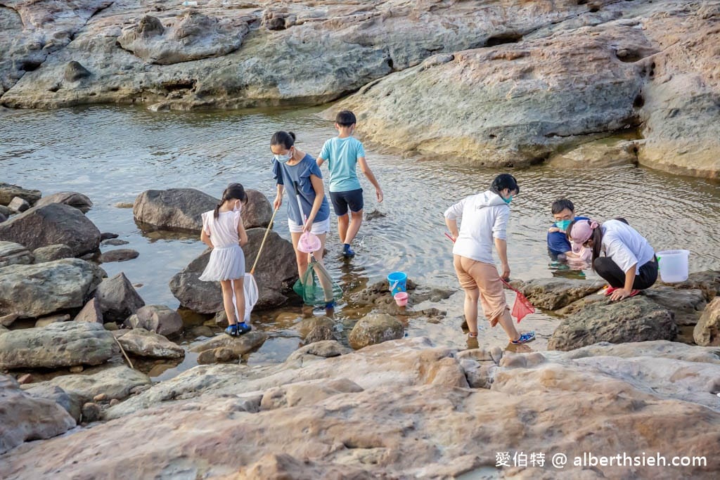 新北東北角親子玩水｜瑞芳蝙蝠洞公園，撈魚抓螃蟹、浮潛勝地