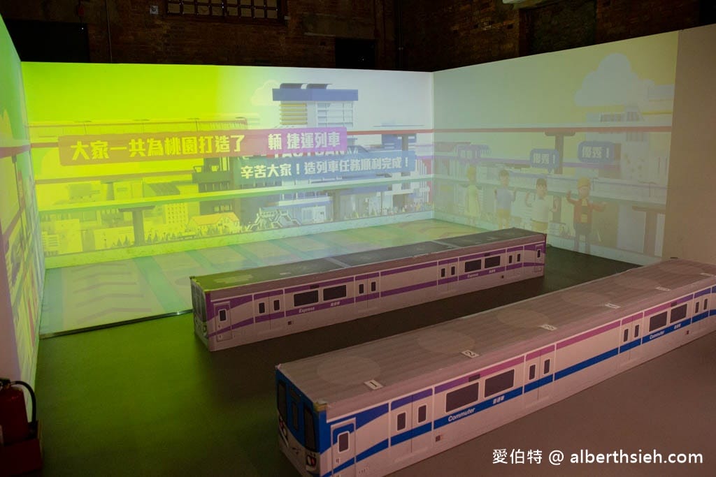 桃園免費親子景點｜火車直達！桃園軌道願景館，吹冷氣開捷運搭小火車
