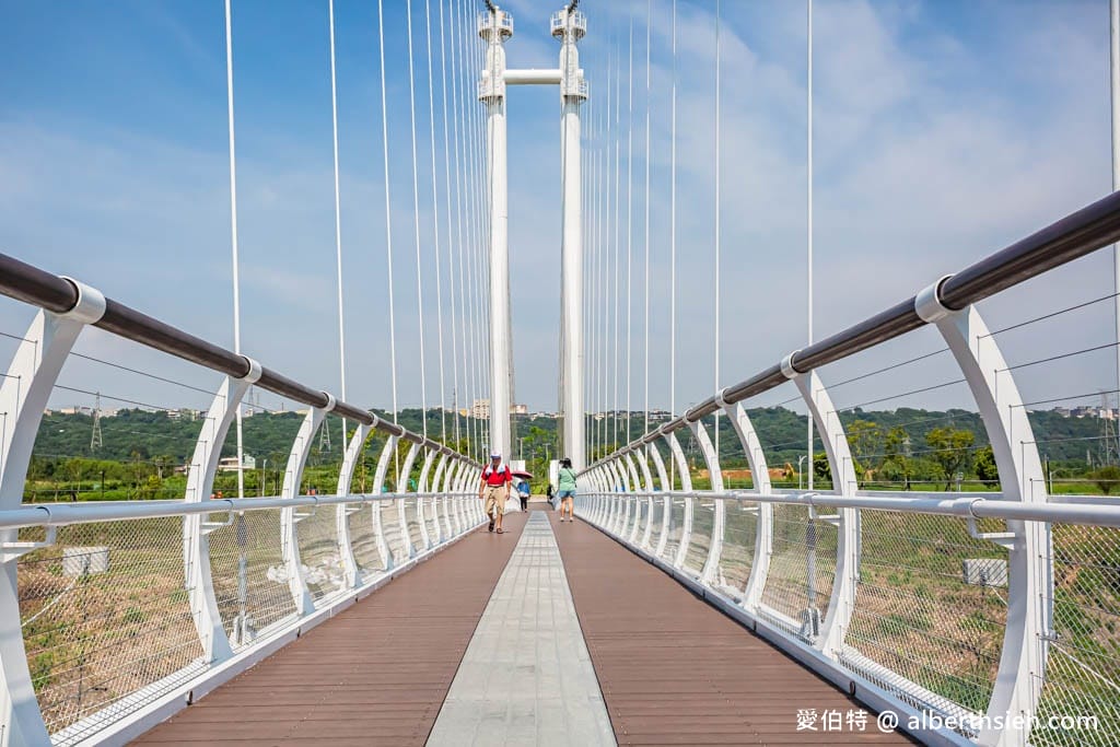 桃園大溪中庄吊橋/七張福德宮｜全台最長懸索式吊橋，串聯山豬湖