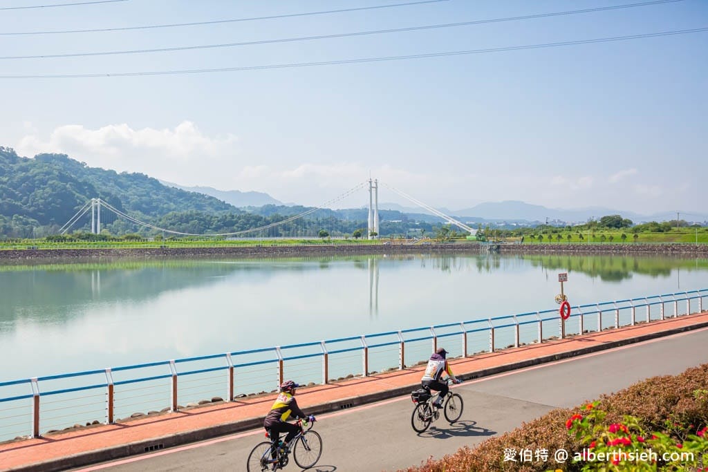 桃園大溪中庄吊橋/七張福德宮｜全台最長懸索式吊橋，串聯山豬湖