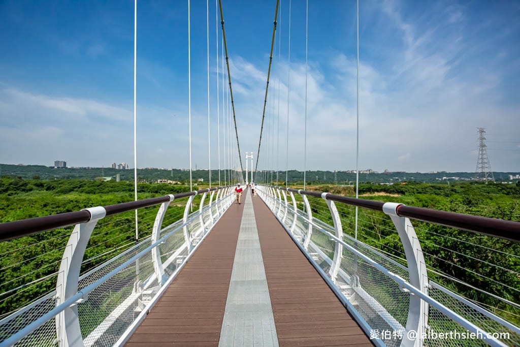 桃園大溪中庄吊橋/七張福德宮｜全台最長懸索式吊橋，串聯山豬湖