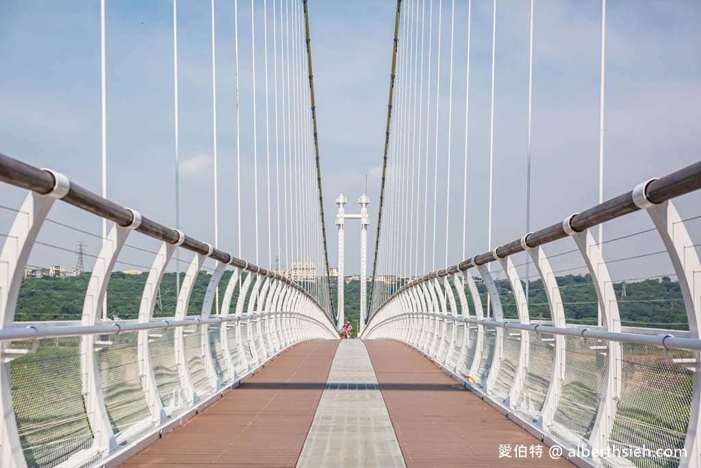 桃園大溪中庄吊橋/七張福德宮｜全台最長懸索式吊橋，串聯山豬湖