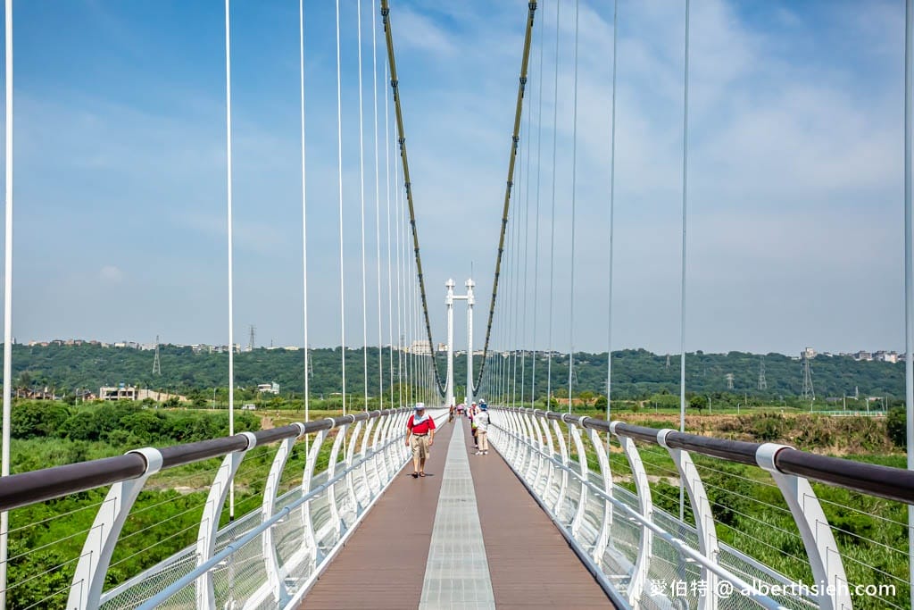 桃園大溪中庄吊橋/七張福德宮｜全台最長懸索式吊橋，串聯山豬湖