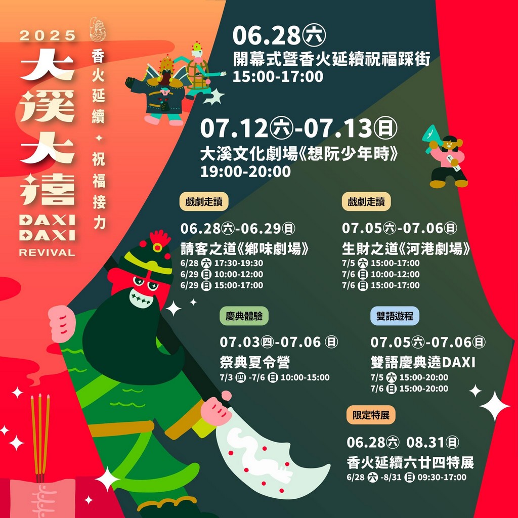 2025大溪大禧廟會遶境|關聖帝君誕辰,大溪人的第二個過年 @愛伯特