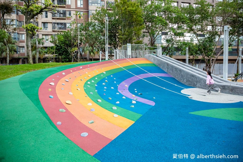 台茂公園兒童遊戲場｜台茂購物中心旁，戶外籃球場、直排輪場