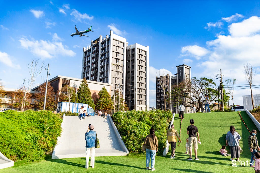 華興池生態埤塘公園|桃園大園親子散步看夕陽與飛機的免費景點 @愛伯特