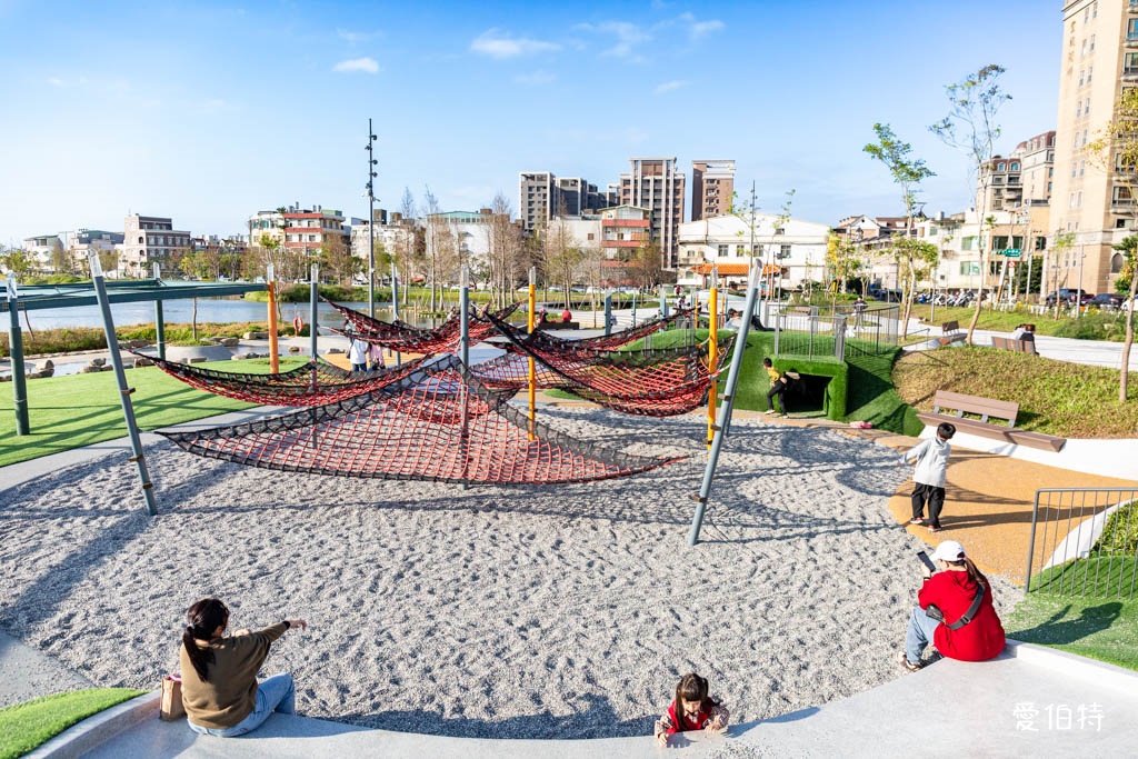 華興池生態埤塘公園|桃園大園親子散步看夕陽與飛機的免費景點 @愛伯特