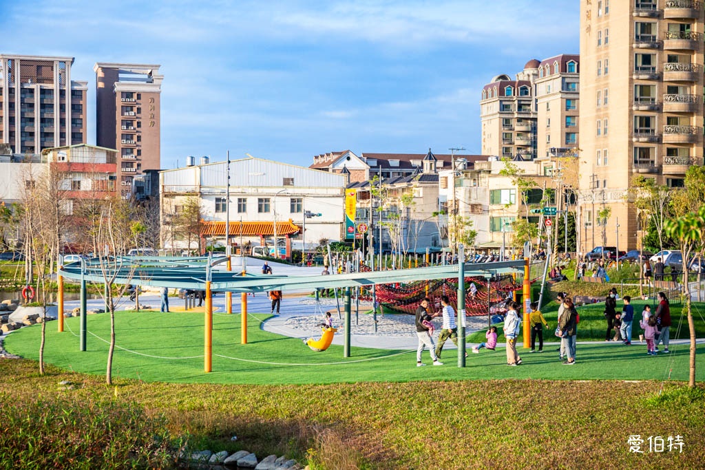 華興池生態埤塘公園|桃園大園親子散步看夕陽與飛機的免費景點 @愛伯特