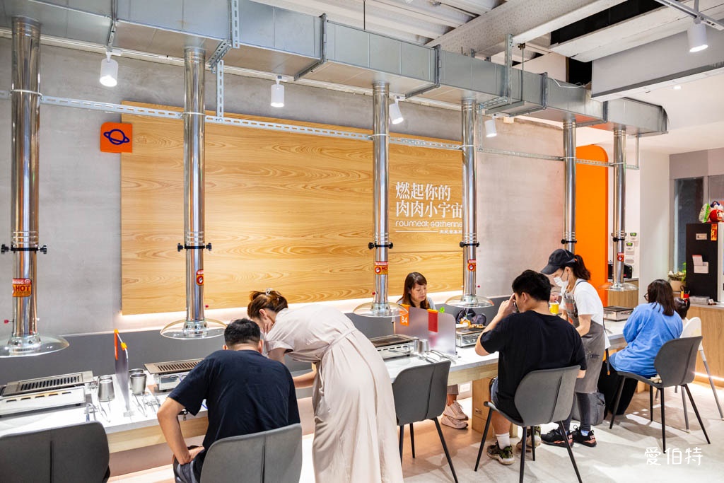 桃園個人燒烤推薦｜肉民聚集所-單人燒肉，小菜飲料自助吧無限吃 @愛伯特