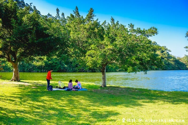 龍潭三坑自然生態公園｜桃園親子景點推薦，大草坪、免費戲水河道