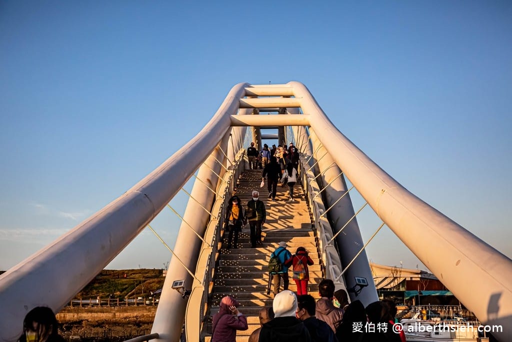 桃園永安漁港一日遊｜海螺館夕陽絕美打卡，草地，看海
