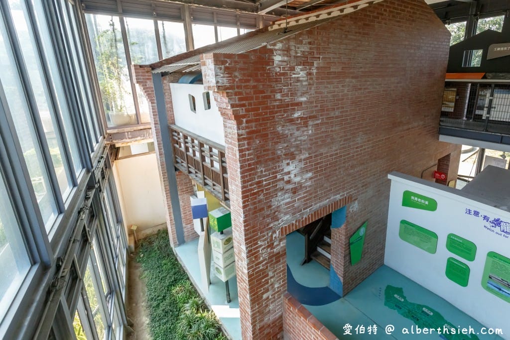 老街溪河川教育中心｜桃園中壢親子免費景點，溜滑梯、環境教育