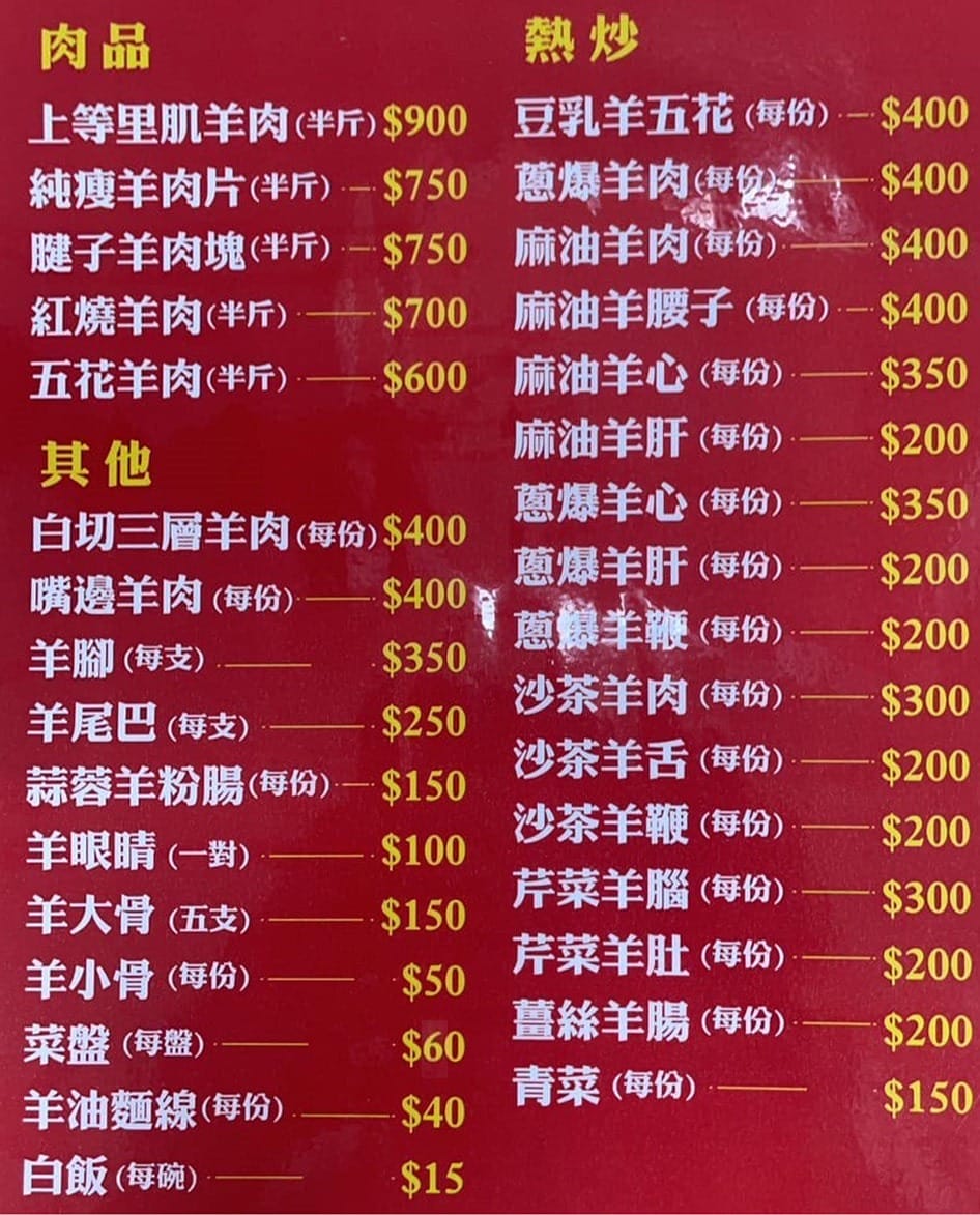 桃園後站正港現宰羊肉爐｜藥膳湯頭，腱子羊肉軟嫩好入口！