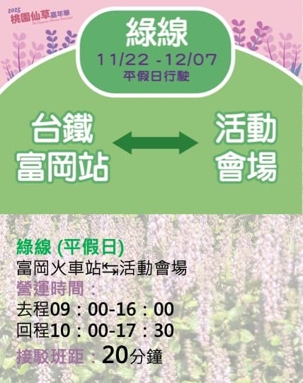 桃園仙草花節2025怎麼去？楊梅薰衣草花海，接駁車，停車位置