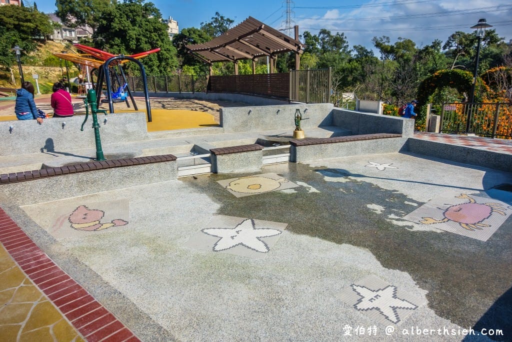 鶯歌永吉公園｜新北親子景點，炮仗花隧道搭配傑克與魔豆