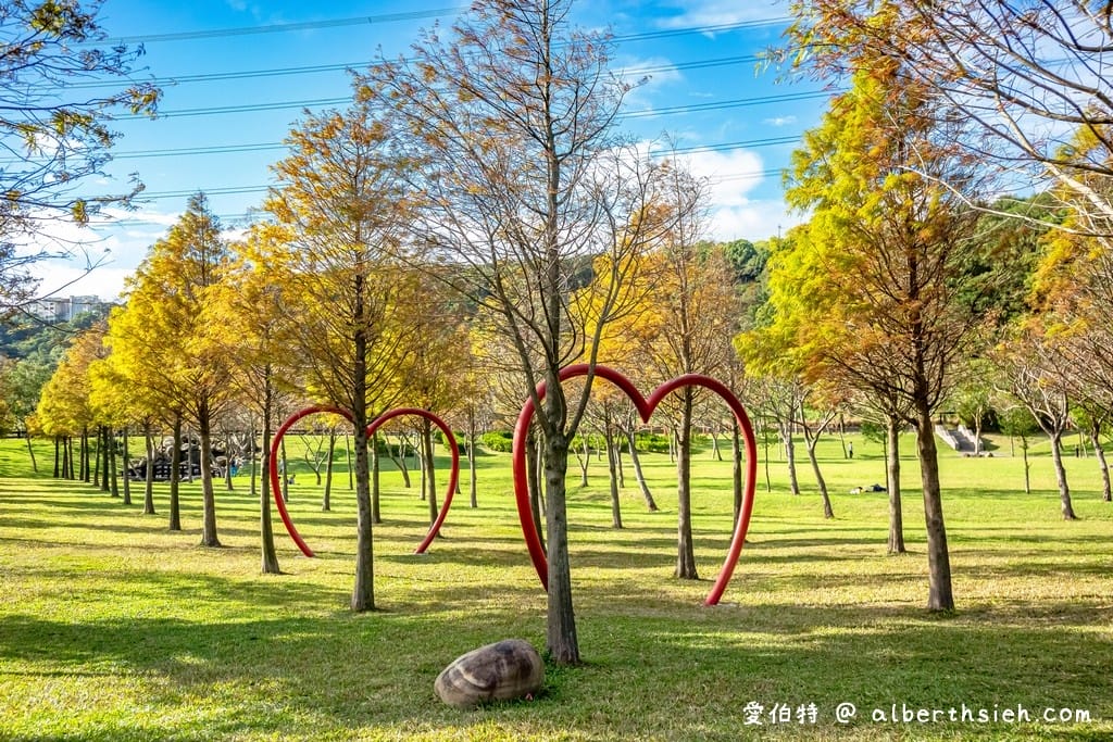 桃園大溪河濱公園落羽松|大草坪悠閒野餐、共融遊具、愛心造景 - 第22張圖 桃園大溪河濱公園落羽松|大草坪悠閒野餐、共融遊具、愛心造景