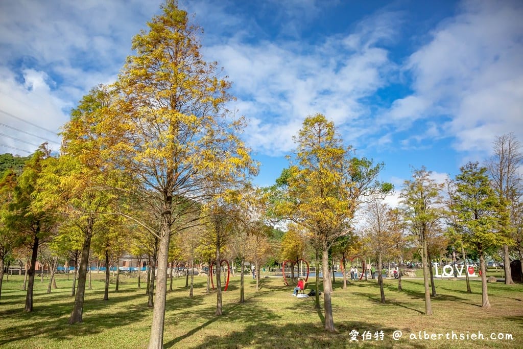 桃園大溪河濱公園落羽松|大草坪悠閒野餐、共融遊具、愛心造景 - 第17張圖 桃園大溪河濱公園落羽松|大草坪悠閒野餐、共融遊具、愛心造景
