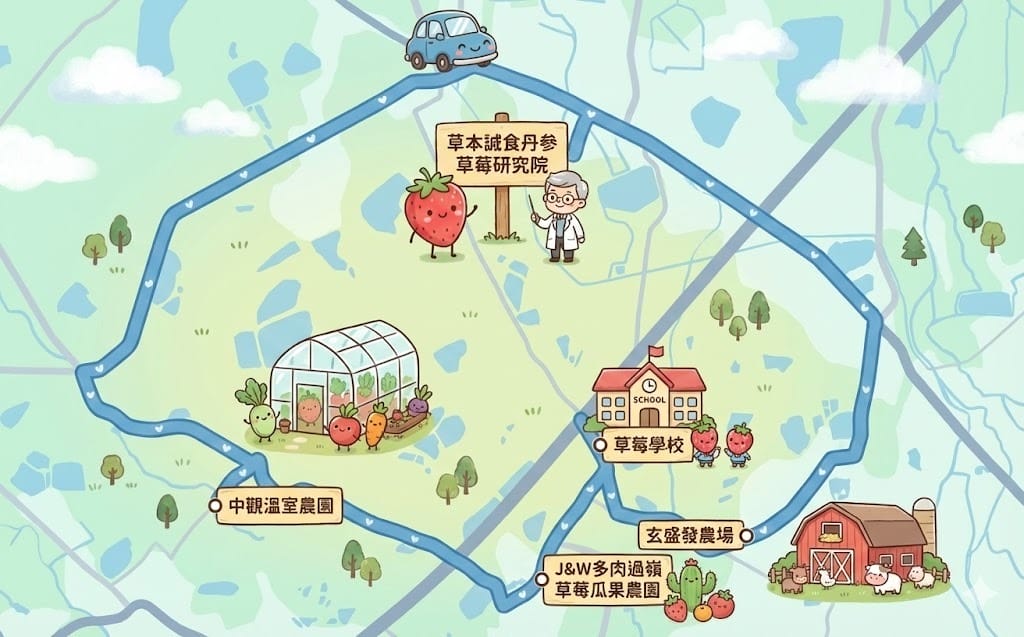 不用跑外縣市！中壢央大旁5家隱藏版採草莓園與美食一日遊攻略