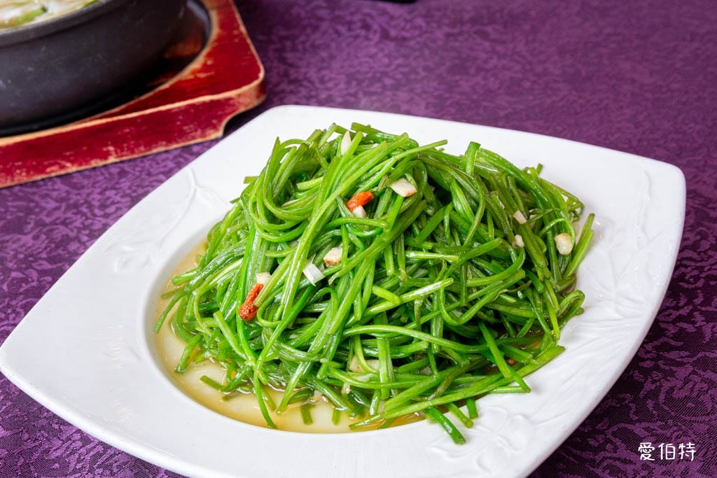 小橋流水餐廳石門活魚：季節青蔬｜龍潭聚餐餐廳推薦