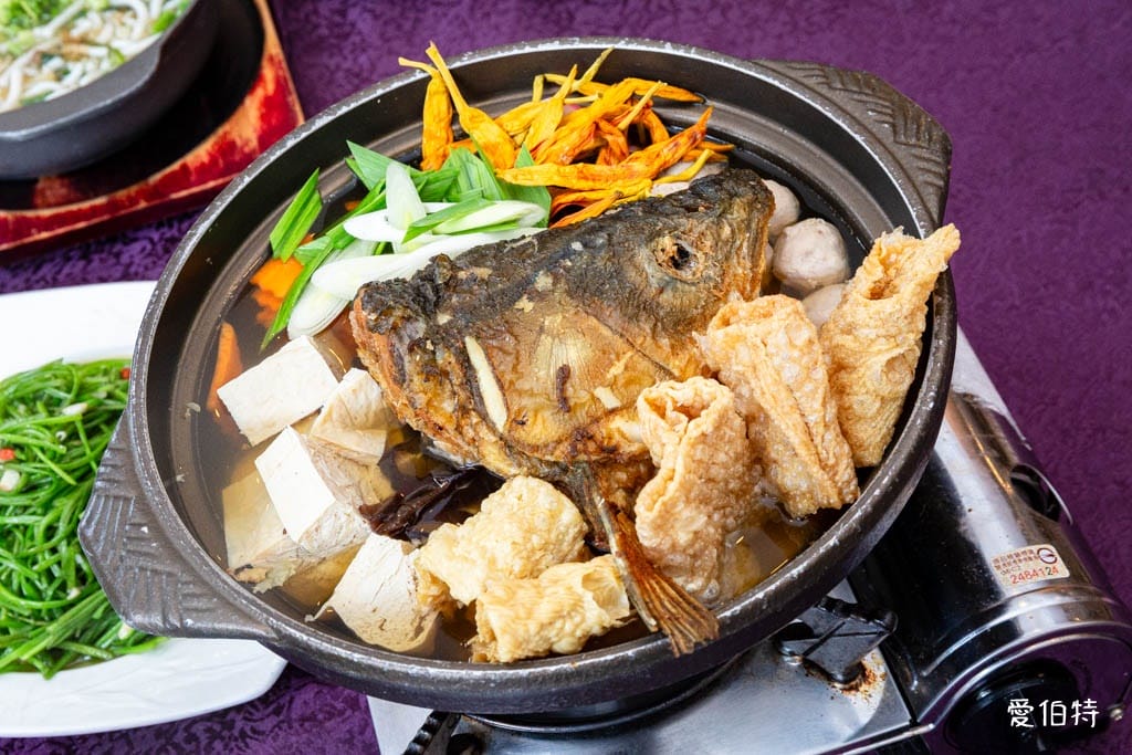 小橋流水餐廳石門活魚：砂鍋魚頭｜龍潭聚餐餐廳推薦